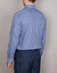 Long Sleeve Business Shirt - Check - Cobalt Blue