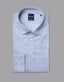 Long Sleeve Business Shirt - Stripe - Royal Blue & White