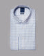 Long Sleeve Business Shirt - Check - Sky Blue