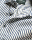 Port Charles Sports Fit Linen Shirt - Stripe - Deep Ocean