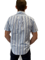 Short Sleeve Stripe Shirt - Blue & White