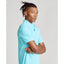 Custom Fit Mesh Polo - Turquoise (Pink Pony)