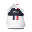 Heritage Court II Sneakers - White with Red, White, Navy Stripe, Blue Polo Pony