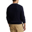 Cable Knit Cotton Sweater - Navy