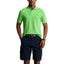 Custom Slim Fit Mesh Polo Shirt - Kiwi Lime