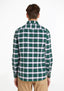 Soft Cotton Block Tartan Shirt - Prep Green/Yale Navy/White
