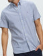 Flex Poplin Shirt -Stripe - Bold Blue & White
