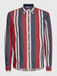Multicolour Stripe Regular Fit Shirt - Regatta Red/Desert Sky