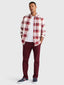 Cotton Check Shirt - Regatta Red/Multi
