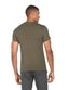 Two Tone Chest Stripe Tee - Army Green