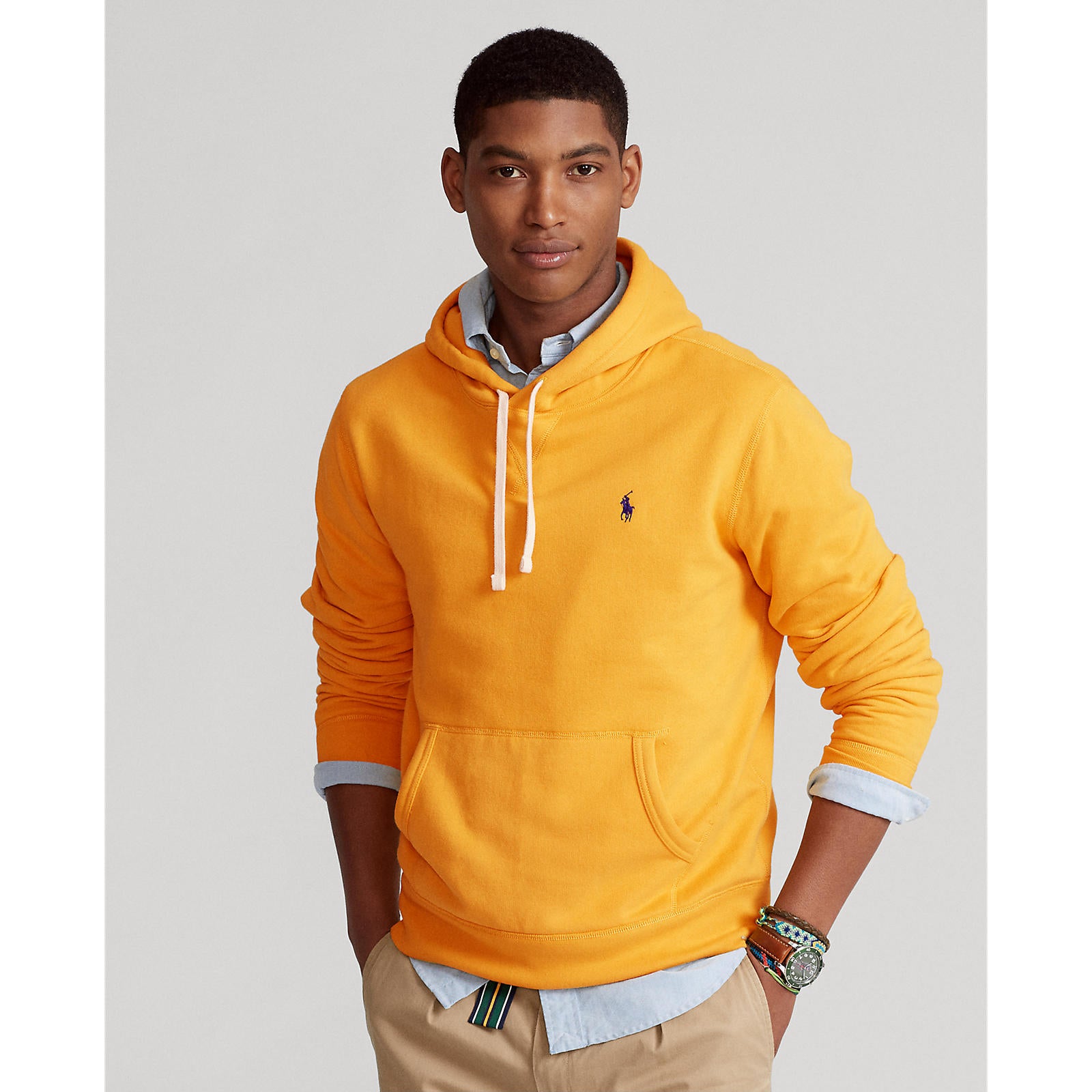 Yellow ralph cheap lauren hoodie