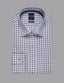 Abelard - Long Sleeve Business Shirt - Check - Navy & White