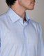 Abelard - Long Sleeve Business Shirt - Check - Sky/Camel