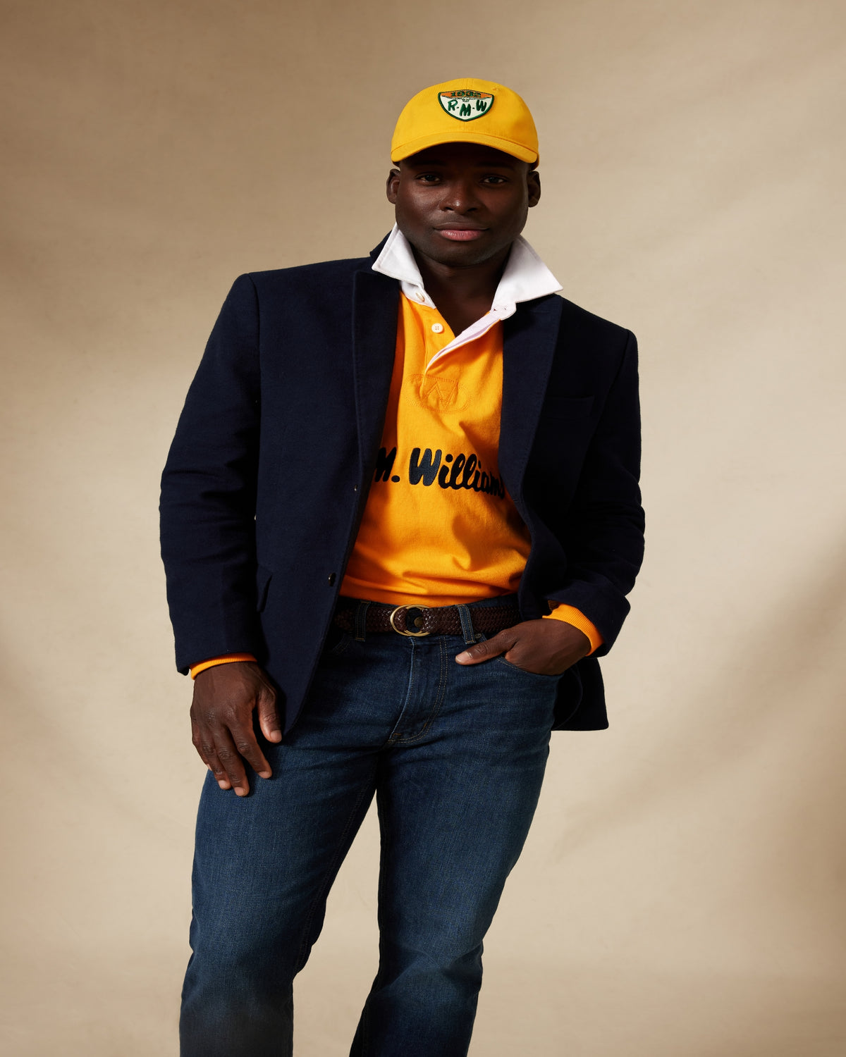Rmw Cap R.M.Williams - Wallabies Heritage Baseball Cap - Gold - 1932 RMW Emble ...