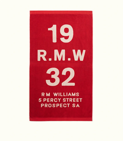 R.M.Williams - 1932 Beach Towel - Brick