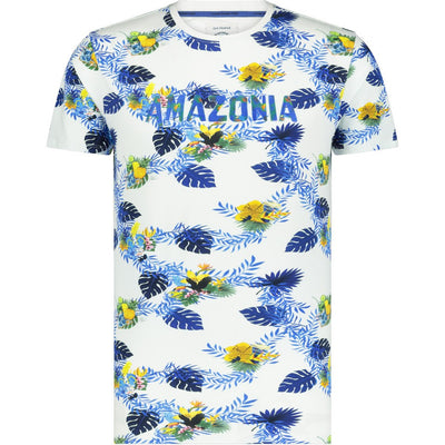 A Fish Named Fred - Amazonia Leaf Story T-Shirt - White