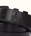 R.M.Williams - Slim Drover Belt - Matte Black Hardware - Black