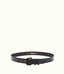 R.M.Williams - Slim Drover Belt - Matte Black Hardware - Black