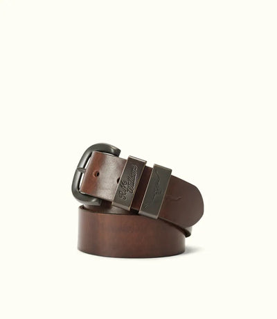 R.M.Williams - Drover Belt - Bronze Hardware - Light Chocolate