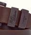 R.M.Williams - Slim Drover Belt - Matte Brown Hardware - Chocolate