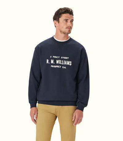 R.M.Williams - Bale Loopback Fleece - Navy