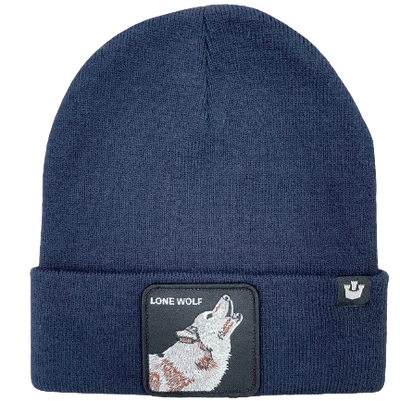 Goorin Bros - Animal Trucker Beanie - Lone Wolf - navy