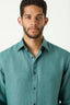 M.J. Bale - Bradfield Linen Shirt - Salerno Green