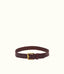 R.M.Williams - Slim Plaited Buckle Belt Kangaroo Leather - Brown