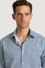 M.J. Bale - Carretera Printed Shirt - Denim/White