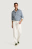 M.J. Bale - Carretera Printed Shirt - Denim/White