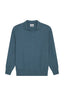 M.J. Bale - Long Sleeve Polo Jumper - Cotton/Cashmere - Sage Melange