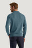 M.J. Bale - Long Sleeve Polo Jumper - Cotton/Cashmere - Sage Melange