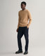 GANT - Cotton Cable Knit Crew Neck Jumper - Khaki