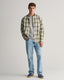 GANT - Cotton Linen Shirt - Check - Pine Green