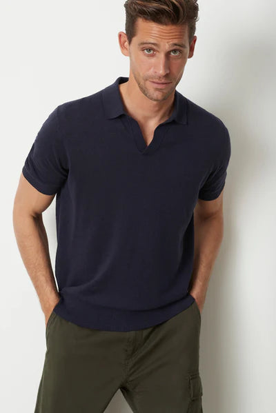 M.J. Bale - Dickie Knit Polo - Navy