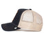 Animal Trucker Cap - Goat - Charcoal & Beige