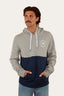 Ringers Western - Hahndorf Mens Hoodie - Grey Marle & Navy