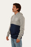 Ringers Western - Hahndorf Mens Hoodie - Grey Marle & Navy