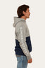 Ringers Western - Hahndorf Mens Hoodie - Grey Marle & Navy