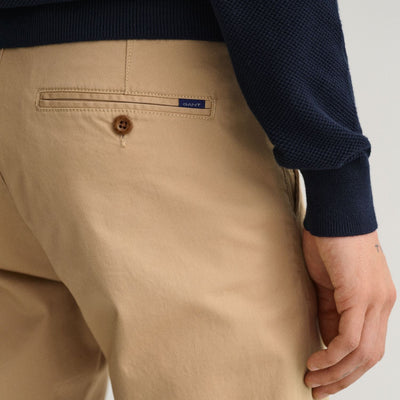 Gant - Hallden Slim Fit Twill chino - Dark Khaki