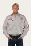 Ringers Western - Hawkeye Full Button Mens Workshirt - Beige & Red