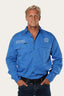 Ringers Western - Hawkeye Full Button Mens Workshirt - Blue & White