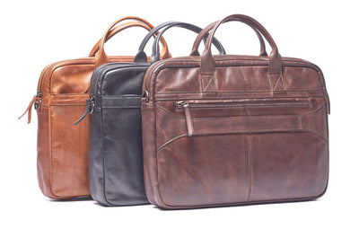 Oran Leather - Henry Briefcase - Brown