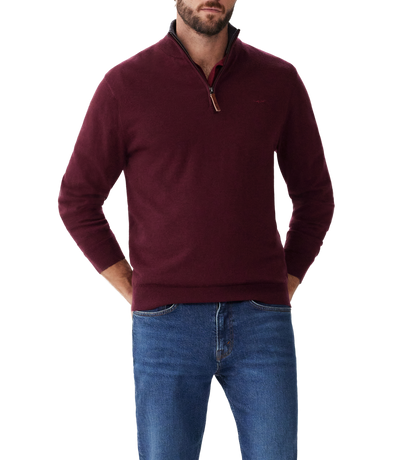 RM Williams - Ernest Sweater - Burgundy