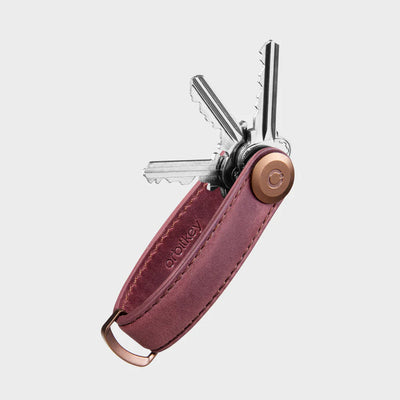 OrbitKey - Key Organiser - Crazy-Horse Leather - Mulled Wine