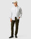 Rodd & Gunn - Gunn Oxford Shirt - Stripe - Khaki/White