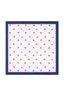 M.J. Bale - Mercury Pocket Square - Navy White Red