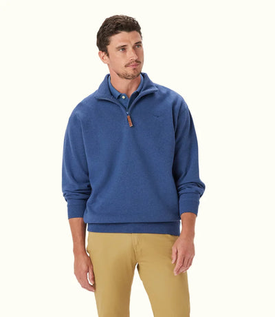 R.M.Williams - Mulyungarie Quarter Zip - Sweatshirt - Blue Marle