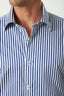 M.J. Bale - Noble Shirt - Stripe - Navy & White