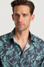 M.J. Bale - Paseo Printed Shirt - Vintage Green Navy